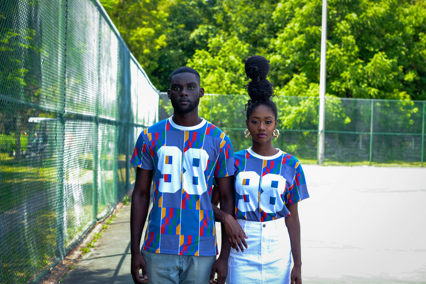 Blue Coming to America Tee