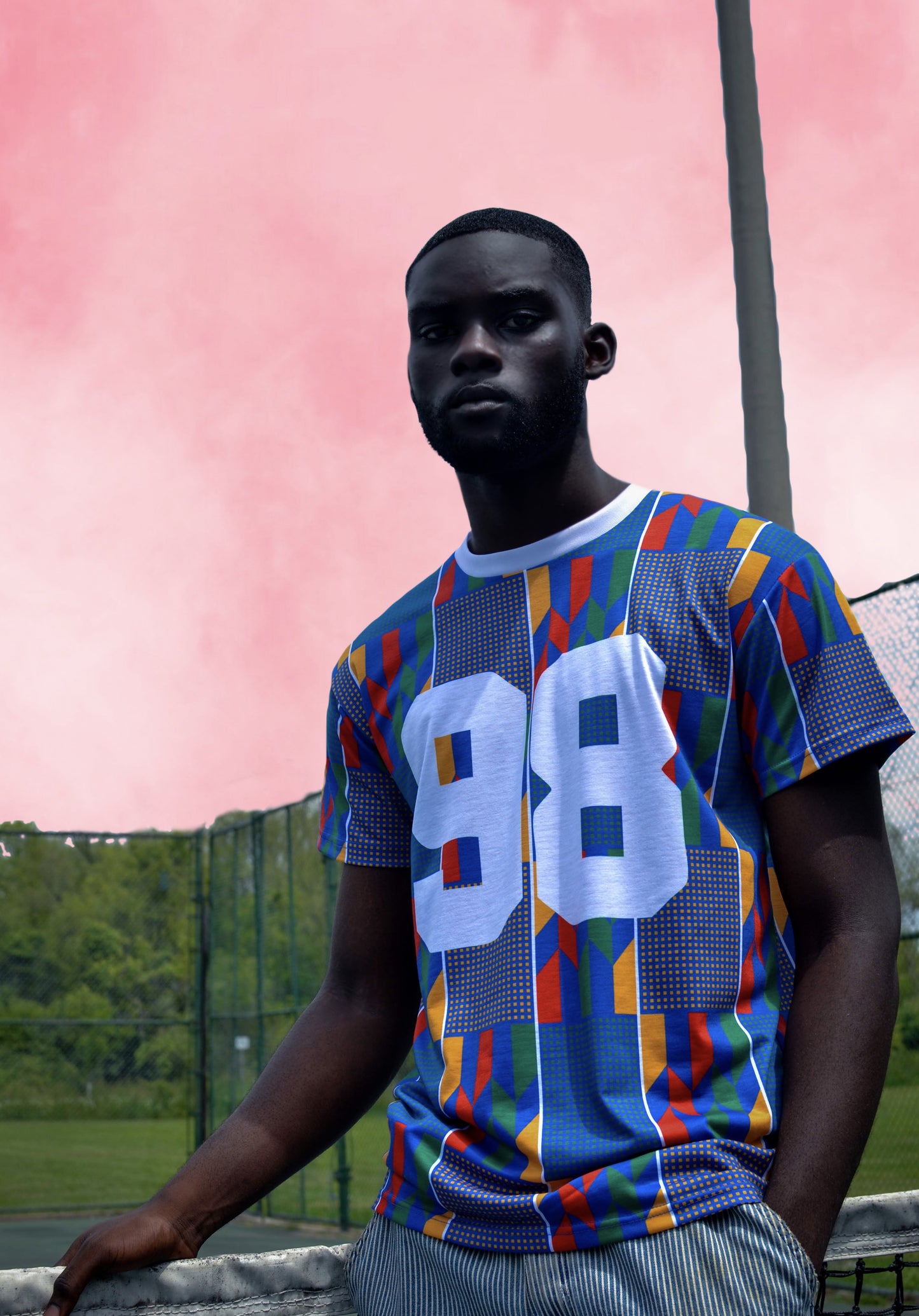 Blue Coming to America Tee